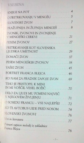 KAZALO VSEBINE